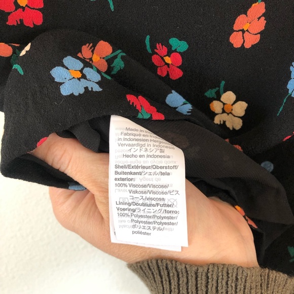 Madewell silky floral v neck cami women’s size 4 - Picture 8 of 11